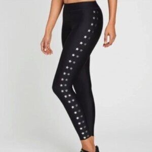 Ultracor Side Leg Multi Star High Compression 7/8 Black Leggings